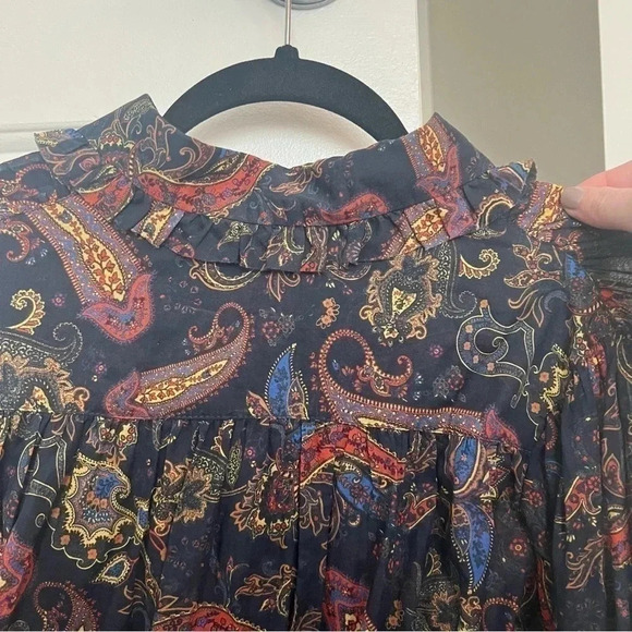 Maje Calista Button Down Paisley Top- Size 0; Like New Condition ( Never Worn) - Picture 12 of 13